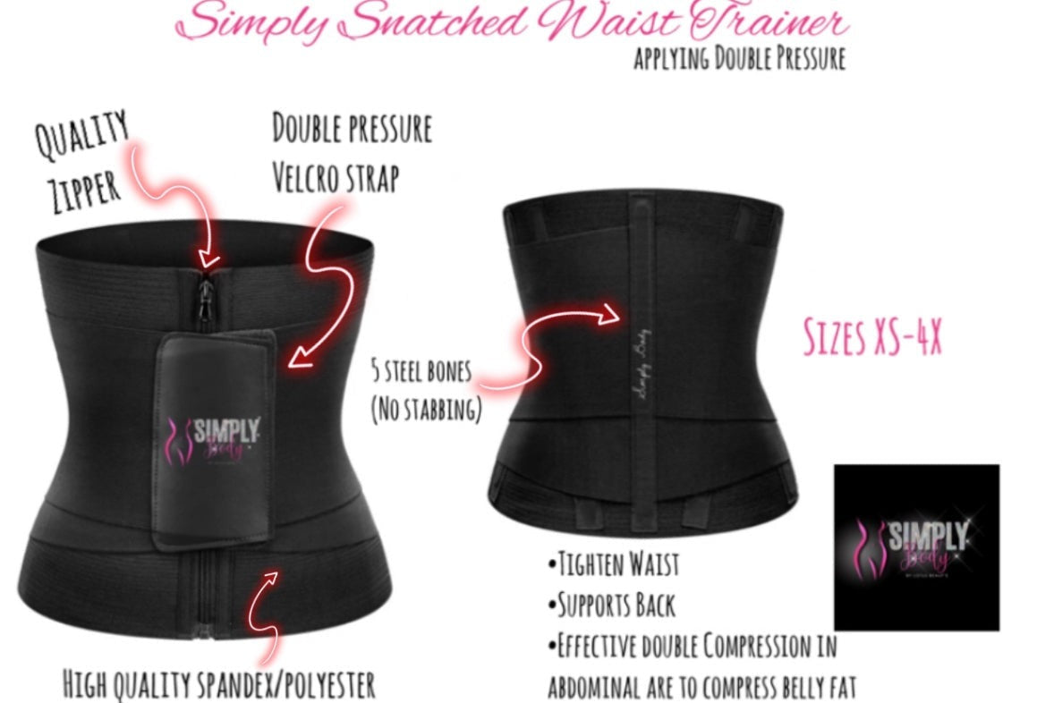 "Simply Body"  Colombia Double Pressure Waist Trainer