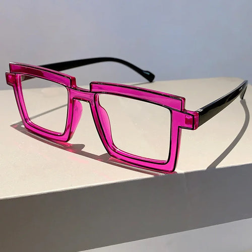 Animated Vintage Fashion Square Glasses