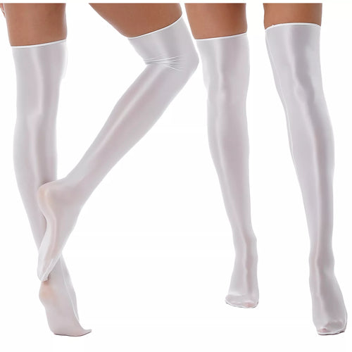 Liquid Satin Thigh high Socks