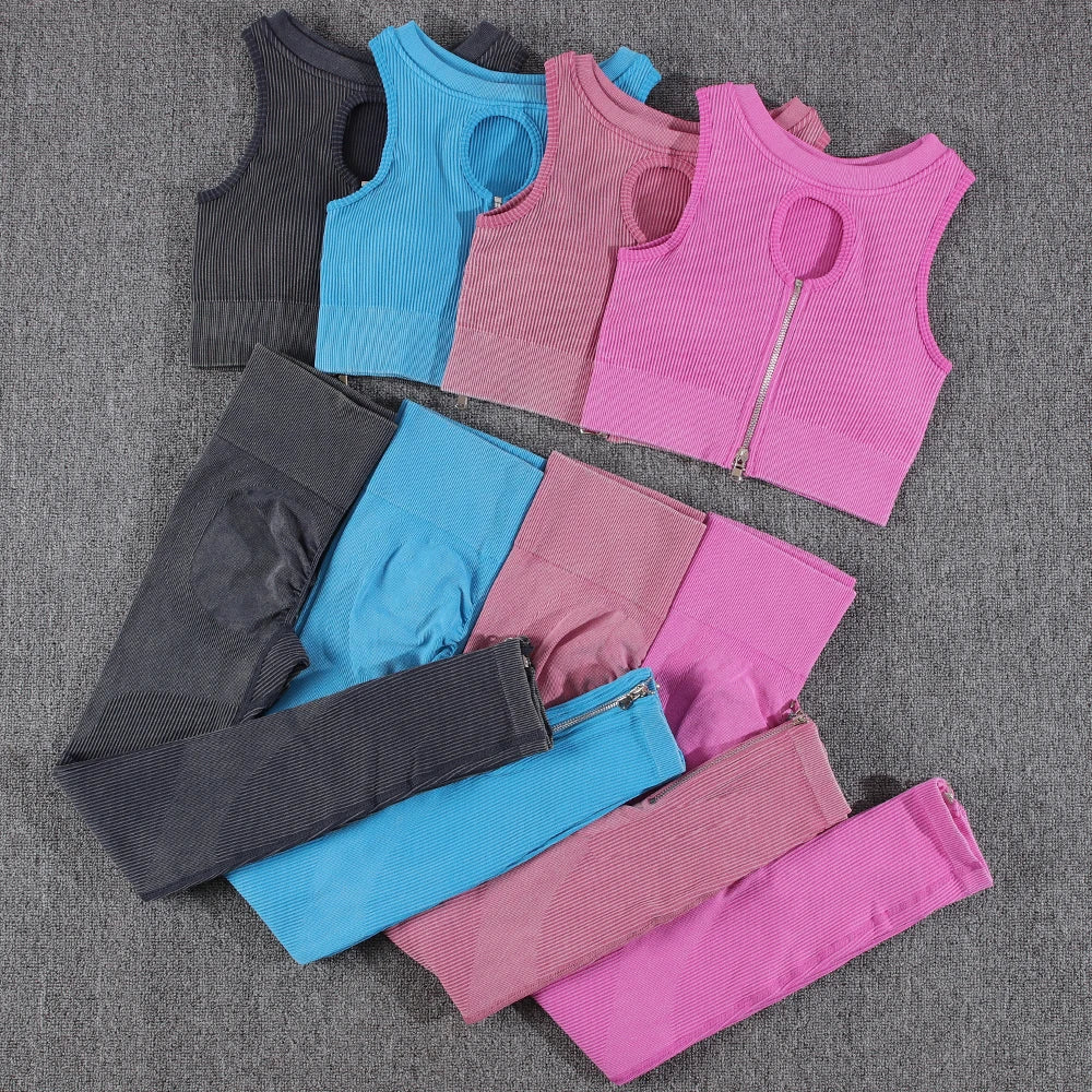 The Lotus Yoga Sets With A Slimming Crop Sports Top