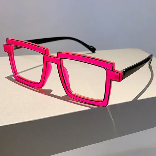 Animated Vintage Fashion Square Glasses