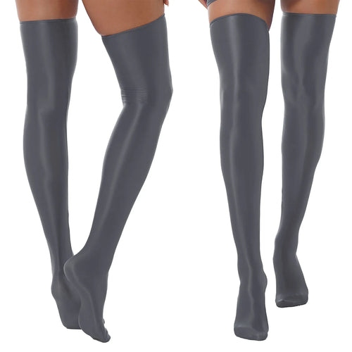 Liquid Satin Thigh high Socks