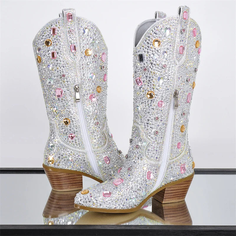 "Texas Hold'em" Women's Bling Bling Cowboy Boots