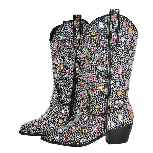 "Texas Hold'em" Women's Bling Bling Cowboy Boots