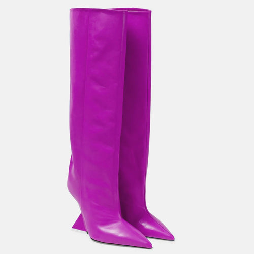 “Michelle” Women’s European Wedge Fashion Knee High Boots